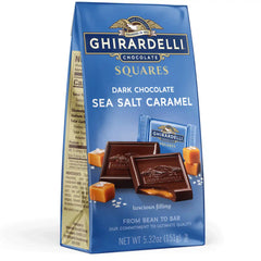 Dark Chocolate Sea Salt Caramel SQUARES Medium Bag (Case of 6)