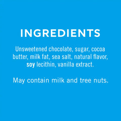Premium Dark Sea Salt 60% Cacao Dark Chocolate SQUARES 4.1 oz Bag (Case of 6)