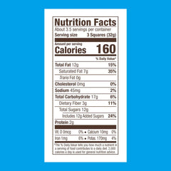 Premium Dark Sea Salt 60% Cacao Dark Chocolate SQUARES 4.1 oz Bag (Case of 6)