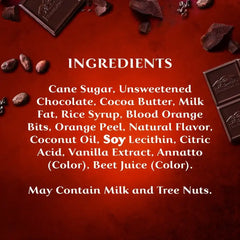 Intense Dark Blood Orange Dark Chocolate Bar