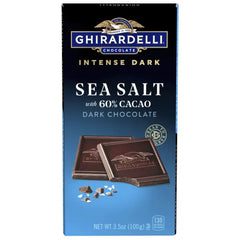 Intense Dark Sea Salt 60% Cacao Dark Chocolate Bar