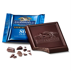 Premium Dark 86% Cacao Dark Chocolate Squares Case Pack (540 ct)