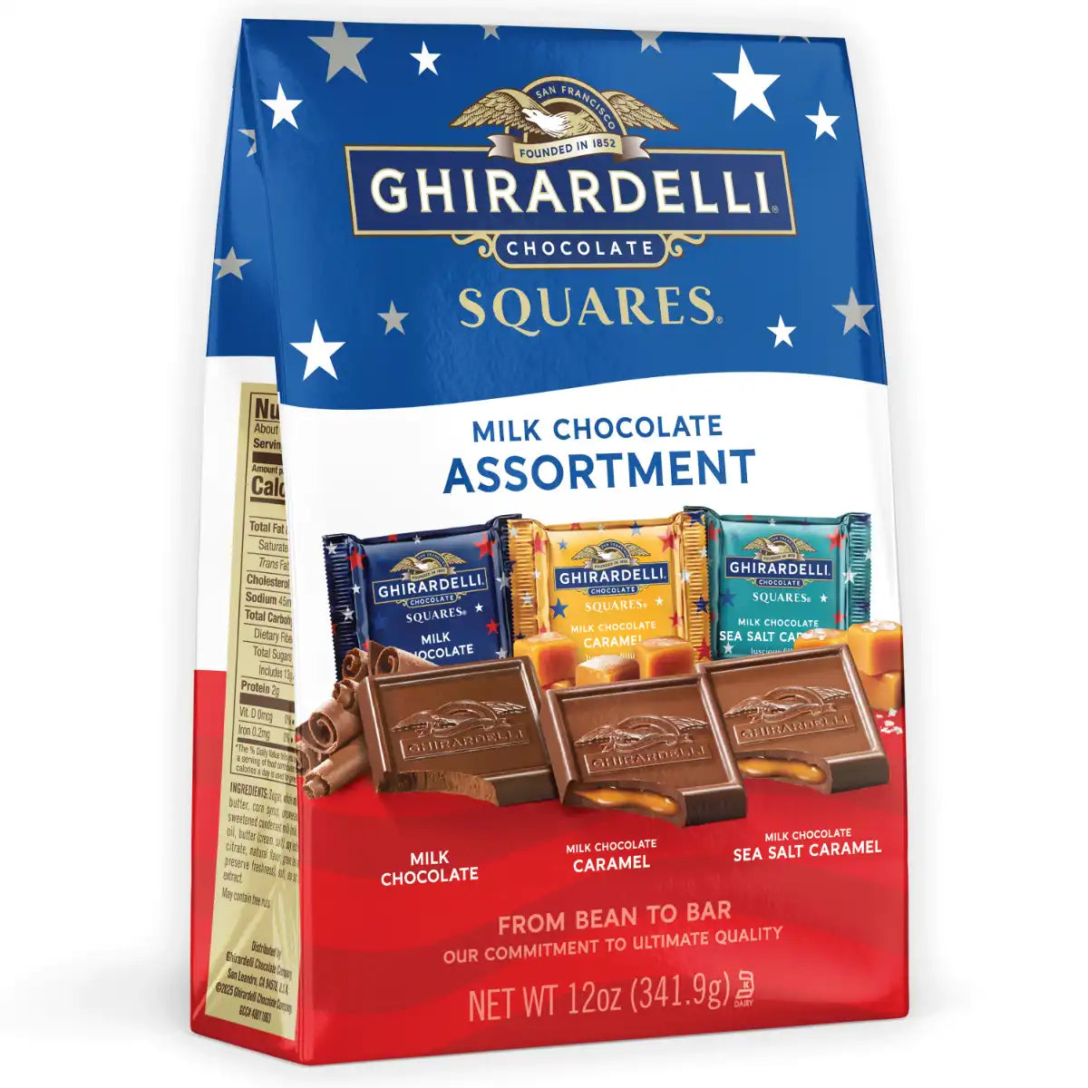 Summer Assorted Milk Chocolate SQUARES 12 oz Bag