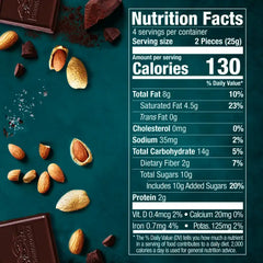 Intense Dark Sea Salt Almond Dark Chocolate Bar